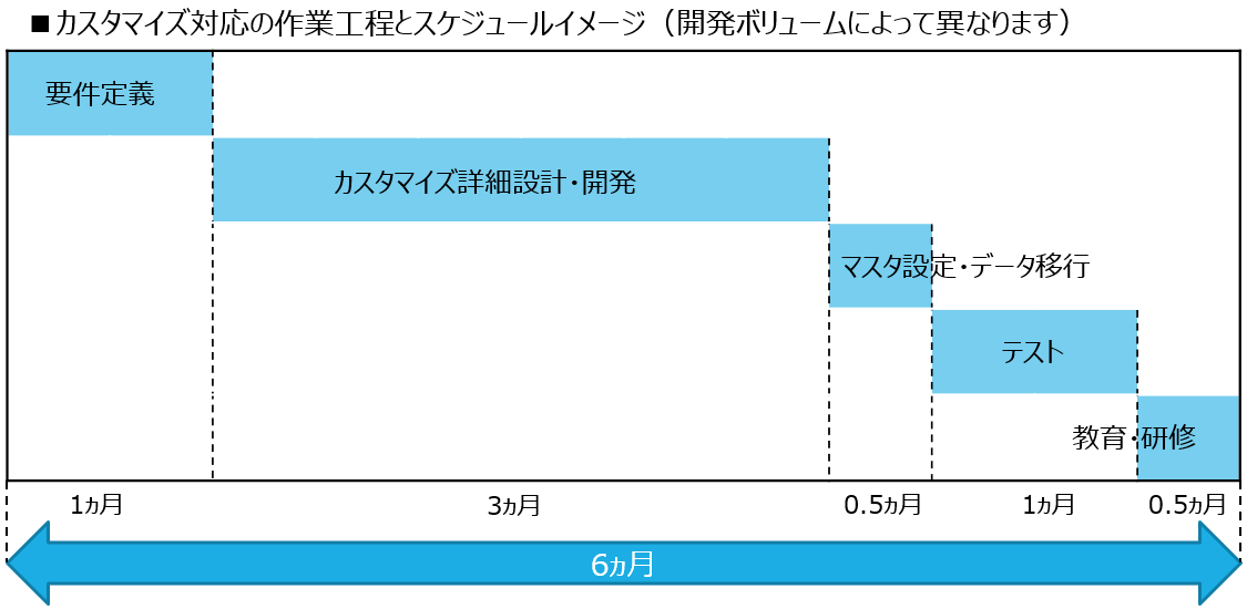 修理保守ソリューション　導入支援サービス期間